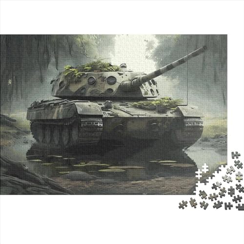 Puzzle für Erwachsene, 1000 Teile, Militärpanzer-Puzzle, Puzzle für Erwachsene, Lernspiel, Herausforderungsspielzeug, 1000 Teile (75 x 50 cm) von ABFFSDT