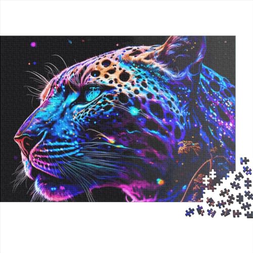 Puzzle für Erwachsene, 300 Stück, Jaguar-Puzzle, Puzzle für Erwachsene, Lernspiel, Herausforderungsspielzeug, 300 Teile (40 x 28 cm) von ABFFSDT