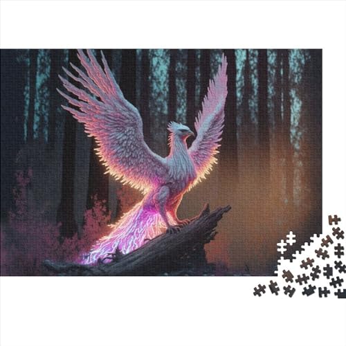 Puzzle für Erwachsene, 300 Teile, Art Phoenix, Holzpuzzle für Erwachsene, Lernspiel, Herausforderungsspielzeug, 300 Teile (40 x 28 cm) von ABFFSDT