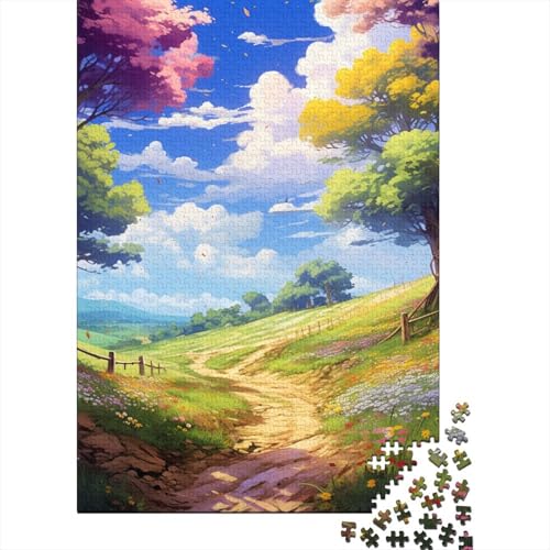 Puzzle für Erwachsene, Anime-Gemälde, 300-teiliges Puzzle aus Holz, ab 18 Jahren, anspruchsvolles Spiel, 300 Teile (40 x 28 cm) von ABFFSDT