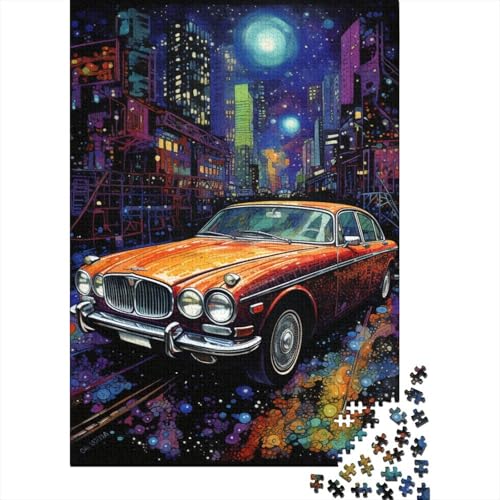 Puzzle für Erwachsene, Coole Bunte Sportwagen, 300-teiliges Puzzle aus Holz, ab 18 Jahren, anspruchsvolles Spiel, 300 Teile (40 x 28 cm) von ABFFSDT