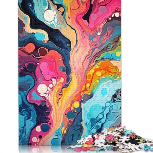 Puzzle für Erwachsene, Farbkunst der Malerei, Puzzle, Puzzles für Erwachsene, Lernspiel, Herausforderungsspielzeug, 300 Teile (40 x 28 cm) von ABFFSDT