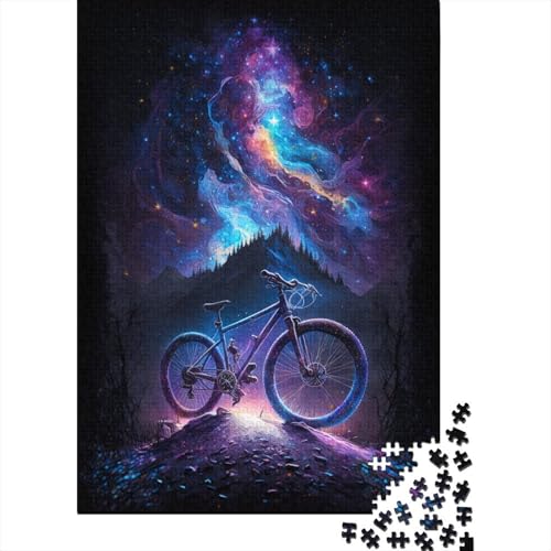 Puzzle für Erwachsene, Galaxy Bike, 300-teiliges Puzzle aus Holz, ab 18 Jahren, anspruchsvolles Spiel, 300 Teile (40 x 28 cm) von ABFFSDT