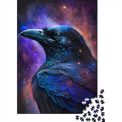 Puzzle für Erwachsene, Galaxy Crow, 500-teiliges Puzzle aus Holz, ab 18 Jahren, anspruchsvolles Spiel, 500 Teile (52 x 38 cm) von ABFFSDT