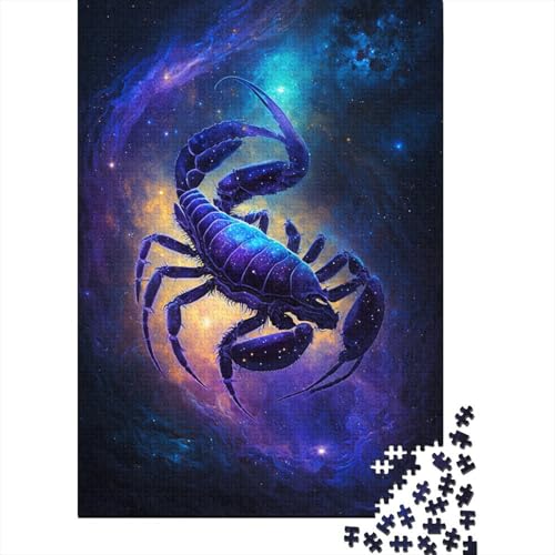 Puzzle für Erwachsene, Galaxy Scorpion, 500-teiliges Puzzle aus Holz, ab 18 Jahren, anspruchsvolles Spiel, 500 Teile (52 x 38 cm) von ABFFSDT