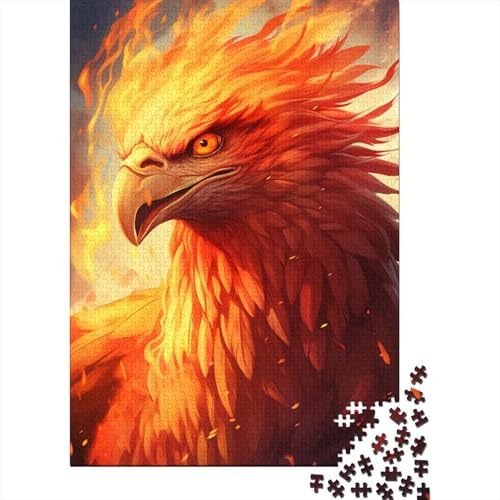 Puzzle für Erwachsene „Feuer und Blitz“, schöner Adler, 500-teiliges Puzzle aus Holz, ab 18 Jahren, anspruchsvolles Spiel, 500 Teile (52 x 38 cm) von ABFFSDT