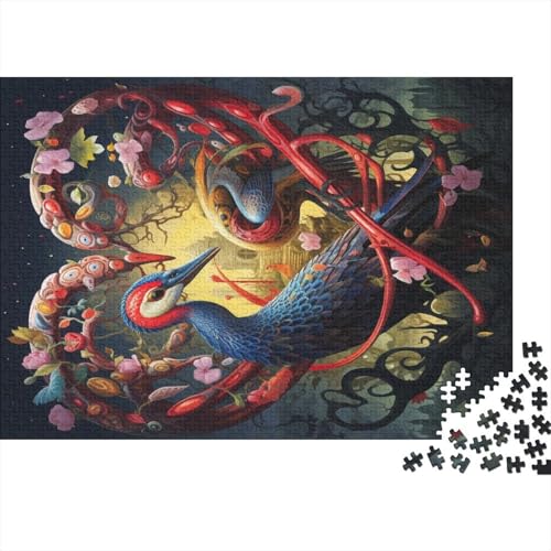 Puzzle für Erwachsene 1000 Teile, Vogelliebhaber, Holzpuzzle für Erwachsene, nachhaltige Puzzlespiele, 1000 Stück (75 x 50 cm) von ABFFSDT