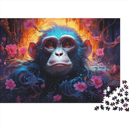 Puzzle für Erwachsene und Jugendliche, Art Monkey Puzzles für Erwachsene und Teenager, Familienspiel, 300 Teile (40 x 28 cm) von ABFFSDT