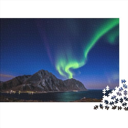 Puzzle für Erwachsene und Jugendliche, Norwegische Aurora, Puzzles für Erwachsene und Teenager, Familienspiel, 300 Teile (40 x 28 cm) von ABFFSDT