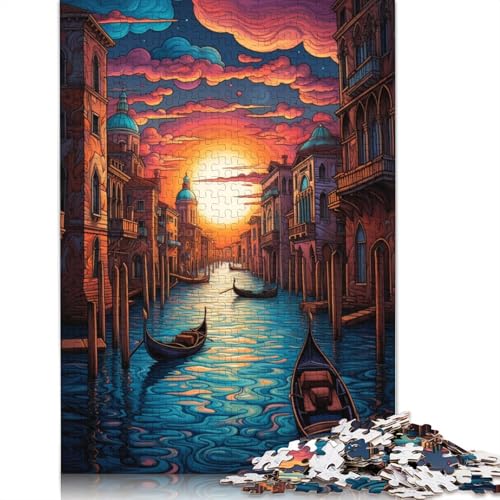 Puzzle für Erwachsene und Jugendliche, Venedig, Italien, 10 Puzzles für Erwachsene, Familienspiel für Erwachsene und Jugendliche, 1000 Teile (75 x 50 cm) von ABFFSDT