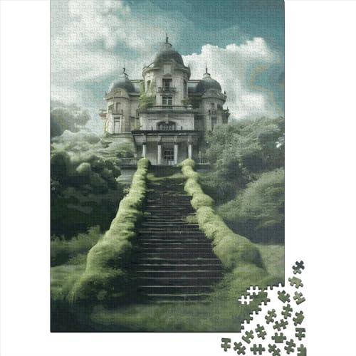 Puzzle für Kinder, Der majestätische Palast, Puzzles für Kinder, 300 Teile, kreative Holzpuzzles, geistiges Spielzeug, Familienspiele, 300 Teile (40 x 28 cm) von ABFFSDT