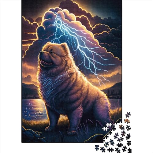 Puzzle für Kinder, Fantasie-Chow-Chow, 500 Teile, Holzpuzzles für 18-Jährige, ideal für Kinder, 500 Stück (52 x 38 cm) von ABFFSDT