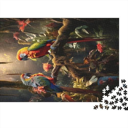 Puzzle mit 1000 Teilen für Erwachsene und Teenager ab 12 Jahren, Vogel-Dschungel-Puzzle, 1000 Teile (75 x 50 cm) von ABFFSDT