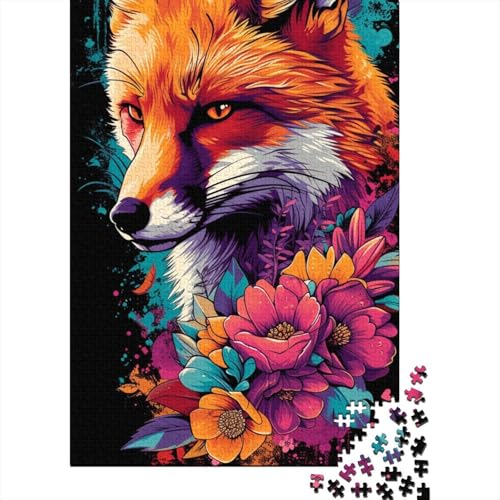 Space Fox Puzzle für Teenager, 500 Teile, Puzzle, Denksport-Puzzles für Erwachsene, 500 Teile (52 x 38 cm) von ABFFSDT