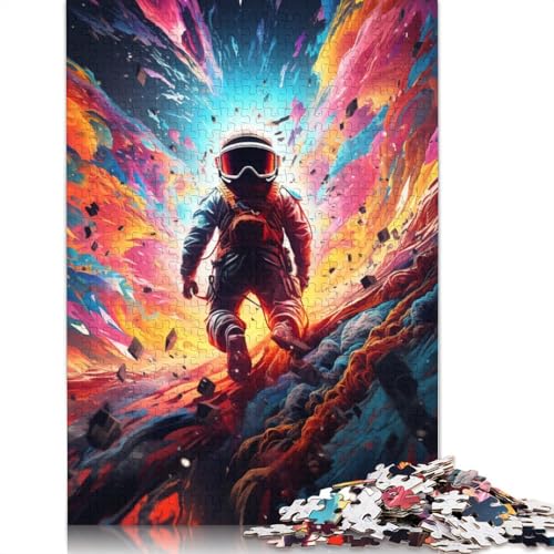 Spacenaut_buntes Puzzle für Erwachsene und Jugendliche, 500 Teile, Puzzle für Erwachsene, Puzzles, Heimdekoration, Puzzlespielzeug, 500 Teile (52 x 38 cm) von ABFFSDT