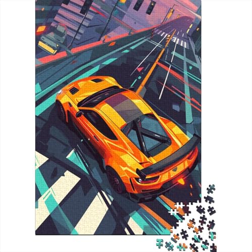 Supercar-Rennpuzzle für Erwachsene, 300-teiliges Puzzle für Teenager ab 12 Jahren, 300 Teile (40 x 28 cm) von ABFFSDT