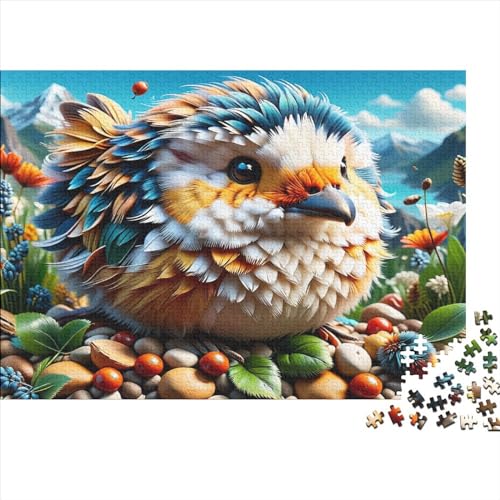 Tier-Vogel-Puzzle 1000 Teile, Holzpuzzle für Teenager, lustiges Puzzle 1000 Teile (75 x 50 cm) von ABFFSDT