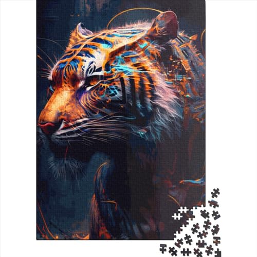 Tiger-Puzzle, 300 Teile, Puzzle für Erwachsene, Puzzle für Kinder, Puzzle 300 Teile, Spiel für Kinder, Puzzles, 300 Teile (40 x 28 cm) von ABFFSDT