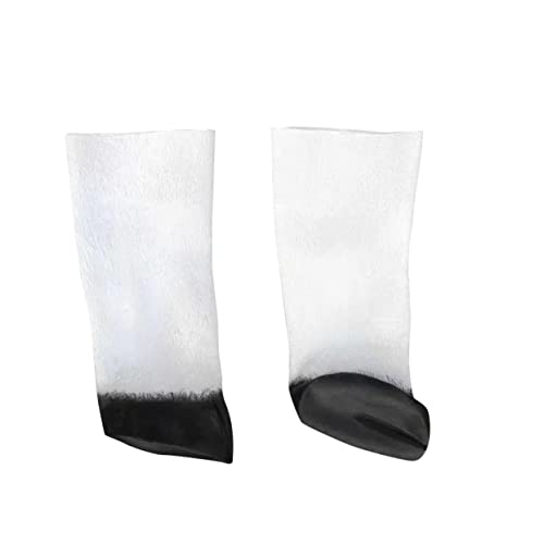 ABOOFAN 1 Paar Hufe Handschuhe Cosplay Halloween Cosplay Hufe Halloween Dress Up Handschuhe Handschuhe Kostüm Tierhandschuhe Kostüm Hufe Kostüm Kleidung Requisiten Weiß von ABOOFAN