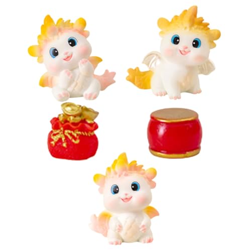 ABOOFAN 1 Satz Drachenfiguren-Ornamente Hase Babyspielzeug Mini-tierfiguren Puppe Dinge Frosch Bausätze Einhorn Tierfiguren Für Kleinkinder Miniaturfiguren Zubehör Artikel Harz von ABOOFAN