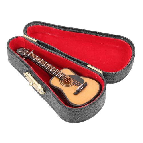 ABOOFAN 1 Satz Gitarrenmodell Gitarre Gitarren Gitarrenfigur Mini-Fake-Gitarre Puppenständer Musikinstrument- Gitarrenspielzeug für die frühe Bildung Linde von ABOOFAN