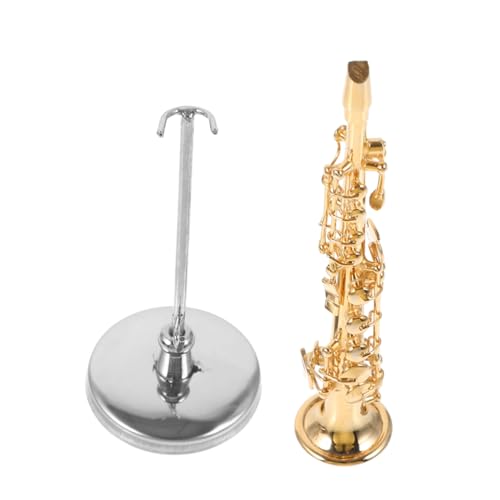 ABOOFAN 1 Satz Musikinstrument-Ornament Saxophon-Ornament Miniatur-Musikinstrumente Saxophon Dekoration Miniaturinstrumentenmodell Saxophon-Wohndekoration Ornamente für Instrumentenmodelle von ABOOFAN