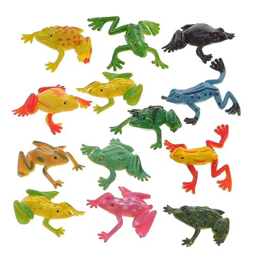 ABOOFAN 1 Satz Simulationsfroschmodell Kinder Frosch Figur Mini-Spielzeug Froschfiguren für Kinder Frösche Figur Miniaturdekoration kleine Plastikfrösche Frösche Modelldekoration PVC von ABOOFAN