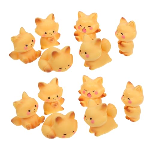 ABOOFAN 12 Mini-Fuchs-Ornamente: Tierstatue Aus Kunstharz Für Das Armaturenbrett des Autos – Minifiguren Für Dessert-displays – Hochzeitstischdekoration Und Babyparty- ABOOFAN 12 Mini-Fuchs-Ornamente: Tierstatue Aus Kunstharz Für Das Armaturenbrett des Autos – Minifiguren Für Dessert-displays – Hochzeitstischdekoration Und Babyparty- von ABOOFAN