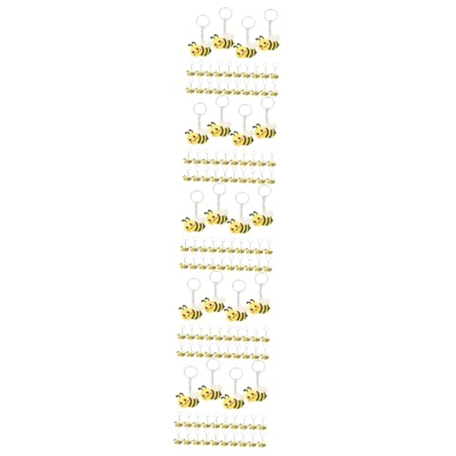 ABOOFAN 120 Stk Biene Schlüsselanhänger Karikatur Bienen als Schlüsselanhänger Auto bienen bienen zubehör dekoration schlüsselhalter Neuheit Schlüsselanhänger Taschenanhänger PVC von ABOOFAN