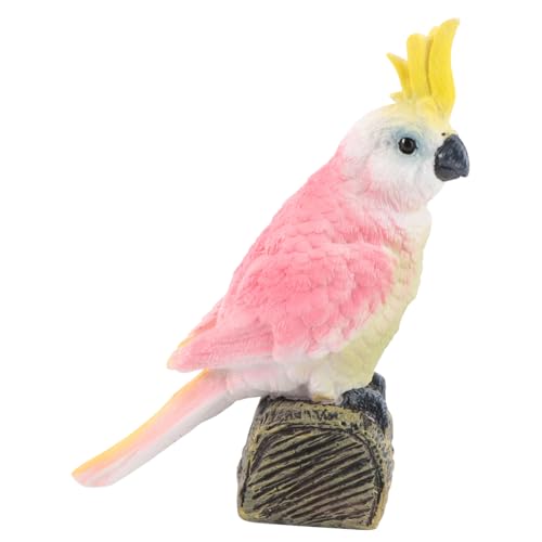 ABOOFAN 1Stk Papagei-Modell Animal Toys Tier Tierfigur Lernspielzeug Vogelmodell Vogel- Vogelschmuck simuliertes Vogelspielzeug Ornament Plastik Yellow von ABOOFAN