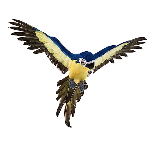 ABOOFAN 1Stk künstlicher Vogel Vogelskulptur im Freien Vogelfiguren Ornamente Papagei gartendekoration Garden Decor Papagei Dekoration simulierte Papageiendekoration Feder Blue von ABOOFAN