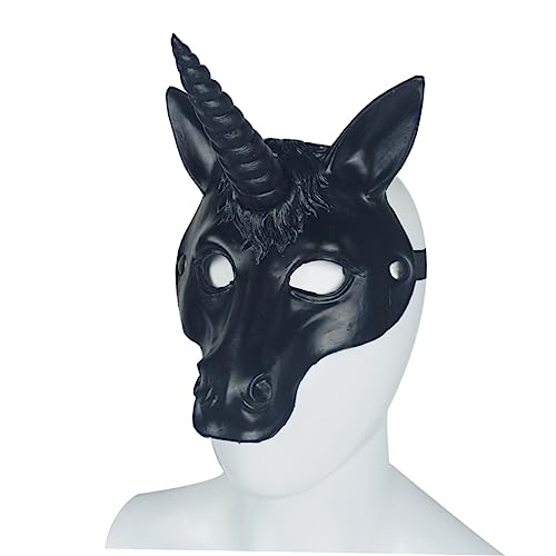 ABOOFAN 1stk Einhorn-maske Abschlussball Requisiten Kostüme Für Erwachsene Tiermasken Für Kinder Einhorn-kopfbedeckung Einhorn Kostümmaske Halloween-pu-maske Dreidimensional Zubehör 3d von ABOOFAN