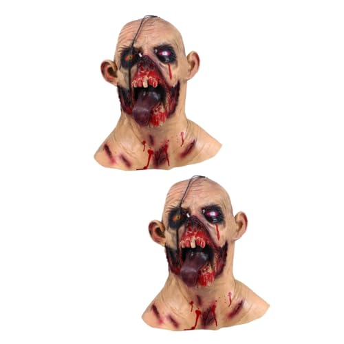 ABOOFAN 2 Stk Horror-Maske halloween dekoration halloween-dekoration Headwear Teufelsmaske Halloween-Party-Maske Kleidung Halloween-Partymaske Dämon Requisiten Zubehör von ABOOFAN