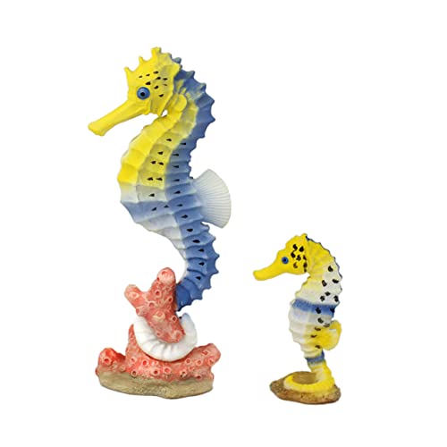 ABOOFAN 2er Set Seepferdchen Modellfiguren Realistische Meereslebewesen Deko Für Lehrspielzeug Für Jungen Und ädchen Ideal Für Aquarien Und Als von ABOOFAN