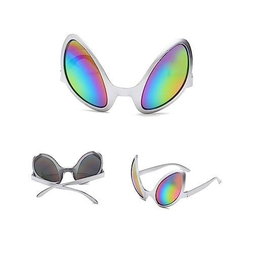 ABOOFAN 2st Alien-cosplay-kostüm Halloweenkostüm Gefälschte Brillen Hawaiianische Party Neuheit Brillen Neuartige Sonnenbrille Außerirdisches Zubehör Dekorationen Pop von ABOOFAN