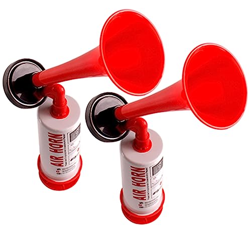 ABOOFAN 2St Tragbares Lufthorn Fußball-Events Air Horn Veranstaltungen Krachmacher presslufthupe Signallufthorn Jubelhorn Prop Handluftpumpenhupe Drucklufthorn von ABOOFAN