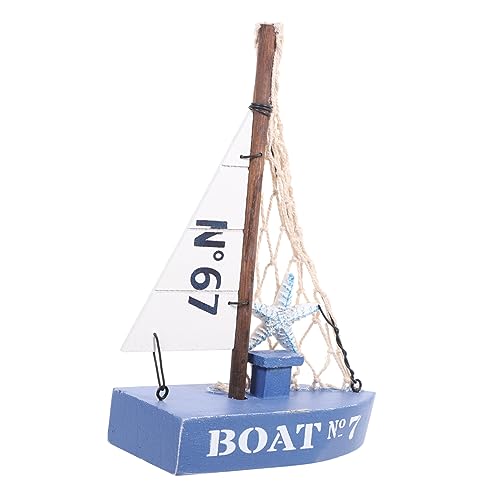 ABOOFAN 3 Stück Segeldekoration Heimdekoration Modelle Auto Ornament Mittelmeer Nautisches Bootsmodell Segelboot Modell Handwerk Nautisches Segelboot Mediterraner Stil von ABOOFAN