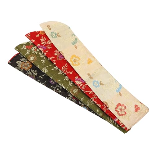 ABOOFAN 4 Stück Teiliges Japanische Faltfächer Schutztaschen aus Robustem Leichte Kompakte Handfächerhüllen in Rot Schwarz Gelb und Grün für Faltbare Handventilatoren ABOOFAN 4 Stück Teiliges Japanische Faltfächer Schutztaschen aus Robustem Leichte Kompakte Handfächerhüllen in Rot Schwarz Gelb und Grün für Faltbare Handventilatoren von ABOOFAN