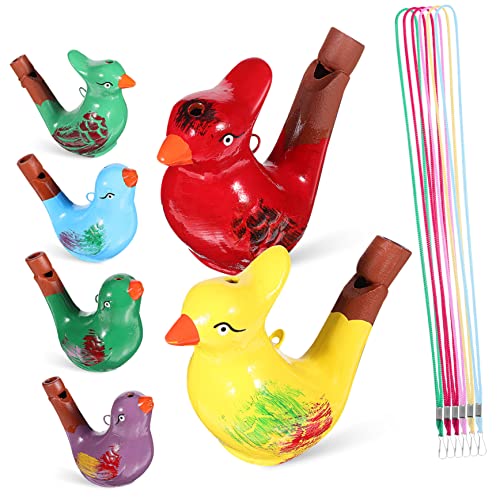 ABOOFAN 6 STK Wasservögel pfeifen Wasservogelpfeife Lanyard Vogel vogelpfeifen für Toy Set mit Musikpfeifen Pfeifenspielzeug für Kleinkinder Keramik von ABOOFAN