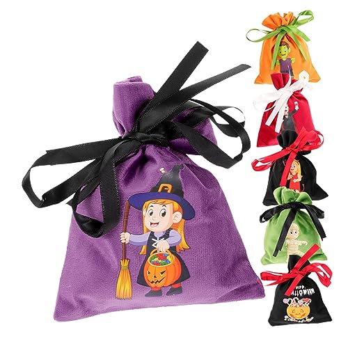 ABOOFAN 6 Stück Halloween Süßigkeitenbeutel Stoffbeutel mit Zugband für Snacks Halloween Goodie Bags für ABOOFAN 6 Stück Halloween Süßigkeitenbeutel Stoffbeutel mit Zugband für Snacks Halloween Goodie Bags für von ABOOFAN