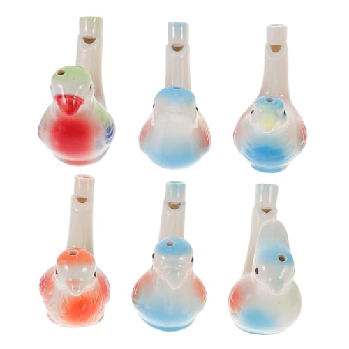 ABOOFAN 6 Stück Teiliges Wasser Vogelpfeifen aus Keramik Musikalisches Kinderspielzeug mit Lustigem Vogelklang Vielseitig Deko Geeignet für Jahre ABOOFAN 6 Stück Teiliges Wasser Vogelpfeifen aus Keramik Musikalisches Kinderspielzeug mit Lustigem Vogelklang Vielseitig Deko Geeignet für Jahre von ABOOFAN