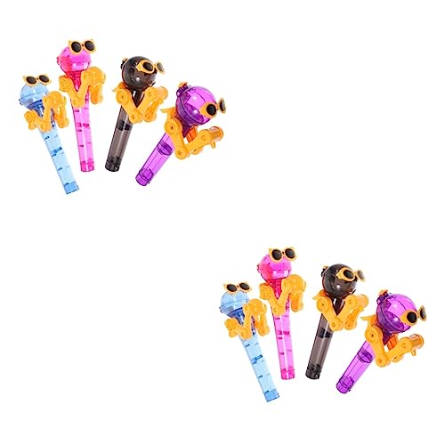 ABOOFAN 8 Stück Zuckerroboter Aufbewahrungsspielzeug Toodler Spielzeug Kinderspielzeug Roboter Lolipops Für Kinder Süßigkeitenspielzeug Kinderspielset Roboter Saugnapfhalter Lustiges von ABOOFAN