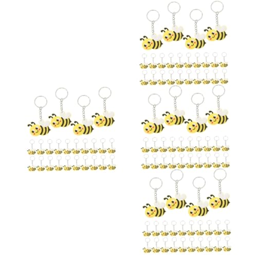 ABOOFAN 96 Stk Biene Schlüsselanhänger Bienenstock favorisieren lustig fob bienen bienen zubehör schlüsselring portemonnaie kinder Auto-Schlüsselanhänger Schlüsselbund PVC von ABOOFAN