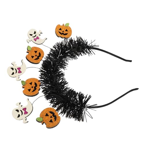 ABOOFAN Geister- Und Kürbis-Stirnband Lametta Halloween-Haarband -Kopf-Bopper Gruseliges Haarband Halloween-Party-Geschenk Hexenkostüm-Requisite von ABOOFAN