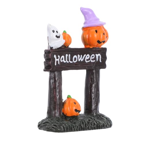 ABOOFAN Halloween-Miniaturen Gartenfigur Mini-Harz Halloween-Gartenzubehör Halloween-Dorf-Ornamente Für Partyzubehör Im Freien von ABOOFAN