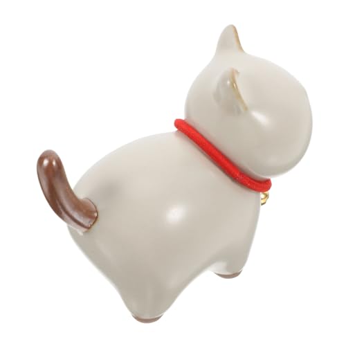 ABOOFAN Katzenstatue Für Den Innenbereich Ornament Keramik Kätzchenfigur Chinesischer Pinselständer Landschafts-teehaustier Mini-teehaustier-pinselhalter von ABOOFAN