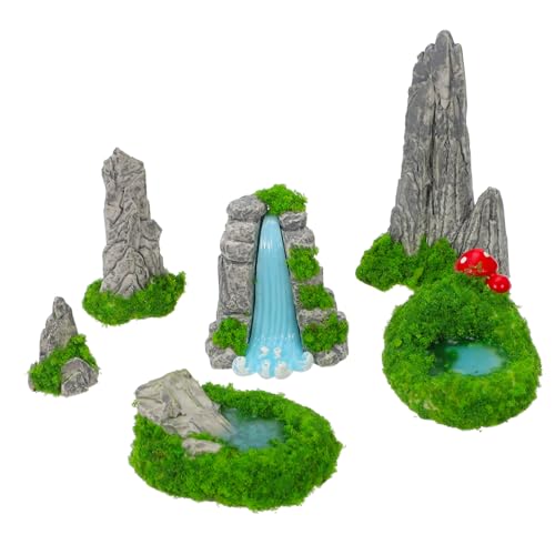 ABOOFAN 6stücke Miniatur-steingarten Mit Mini-Berg Und Wasserpool Künstliches Garten-Ornament Für Innen Und Außenbereich Robustes Dekorations Dioramen Und Mini-landschaften ABOOFAN 6stücke Miniatur-steingarten Mit Mini-Berg Und Wasserpool Künstliches Garten-Ornament Für Innen Und Außenbereich Robustes Dekorations Dioramen Und Mini-landschaften von ABOOFAN
