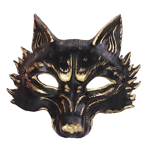 ABOOFAN Maske kitsune Partyzubehör Cosplay karneval traum clown halloween kostüm halloween costume halloween masks Abschlussball Fuchs Japan bilden 3d Make-up-Kostüm-Requisiten PU-Schaum von ABOOFAN