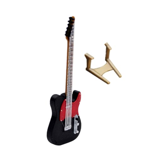 ABOOFAN Miniatur Gitarre mit Stabilem Gitarrenständer Detailgetreues Puppenhaus Musikinstrument Dekoratives Miniatur Ornament für Jungen Mädchen und Sammler für Musikliebhaber ABOOFAN Miniatur Gitarre mit Stabilem Gitarrenständer Detailgetreues Puppenhaus Musikinstrument Dekoratives Miniatur Ornament für Jungen Mädchen und Sammler für Musikliebhaber von ABOOFAN