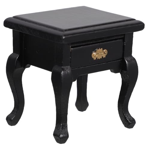 ABOOFAN Miniatur Nachttisch mit Schublade Vintage Holz Puppenhaus Möbel im Französischen Landhausstil Kompakter Beistelltisch für Wohnzimmer und Schlafzimmer Realistische Miniaturmöbel ABOOFAN Miniatur Nachttisch mit Schublade Vintage Holz Puppenhaus Möbel im Französischen Landhausstil Kompakter Beistelltisch für Wohnzimmer und Schlafzimmer Realistische Miniaturmöbel von ABOOFAN